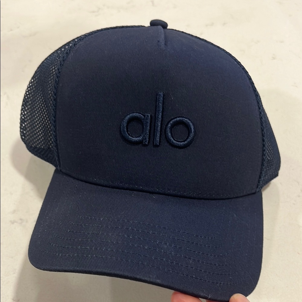 ALO Yoga Navy Blue Trucker Hat